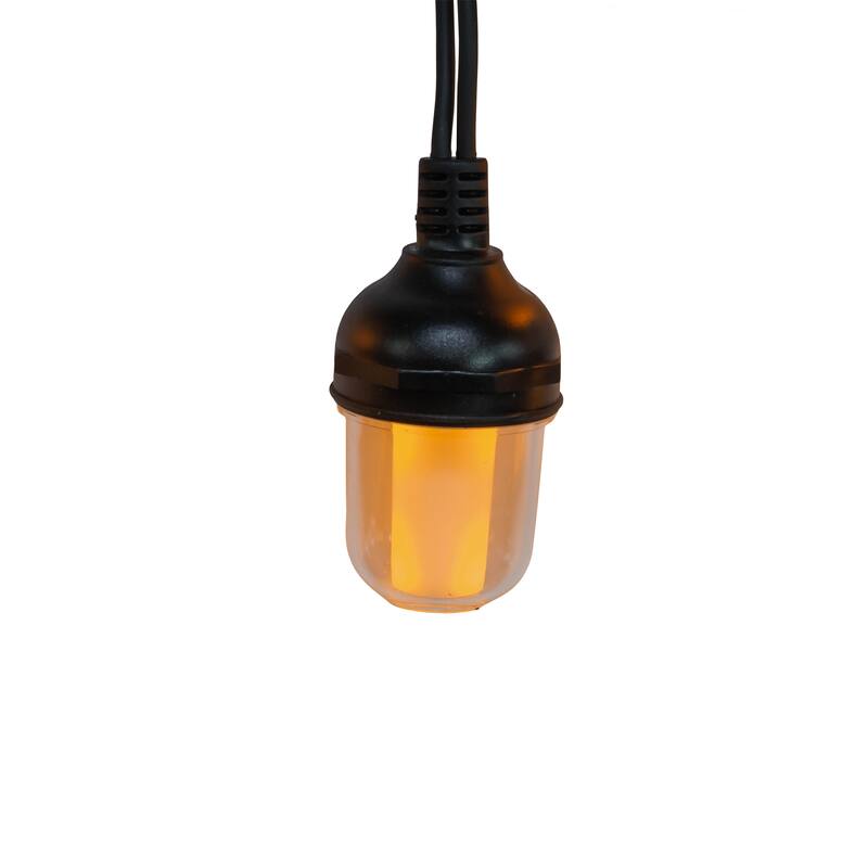 Kurt Adler 100-Light 10-Piece Lantern with Flicker Flame Light Set