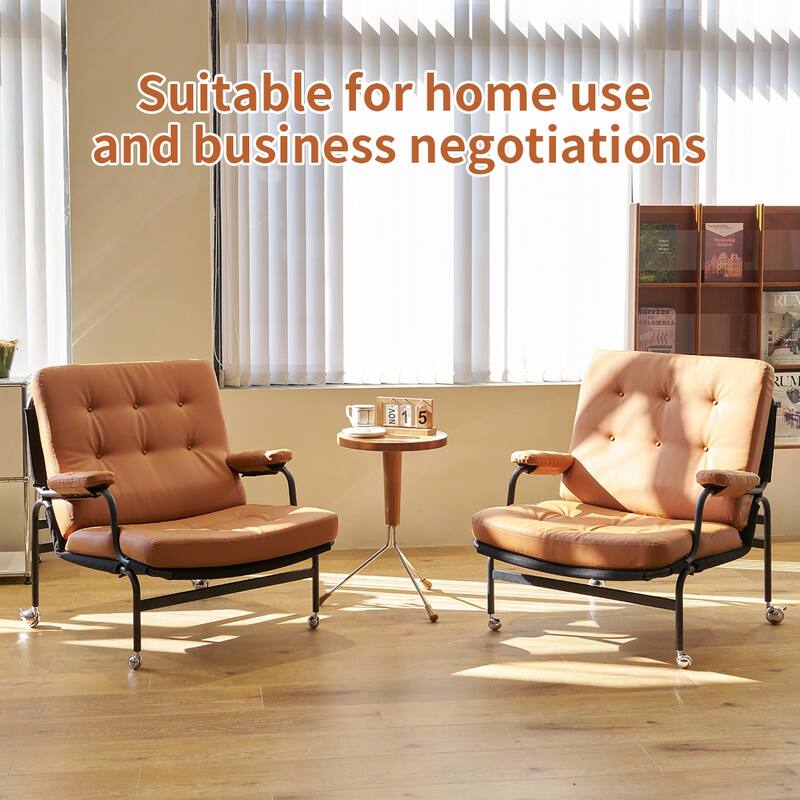 Modern Accent Chair High Back, Living Room Chairs with Soft Padded