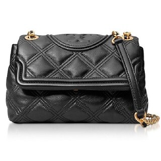 tory burch fleming convertible shoulder bag black