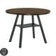 preview thumbnail 8 of 19, Furniture of America Winnie Oak 47-inch Round Pub Table with Drop Leaf