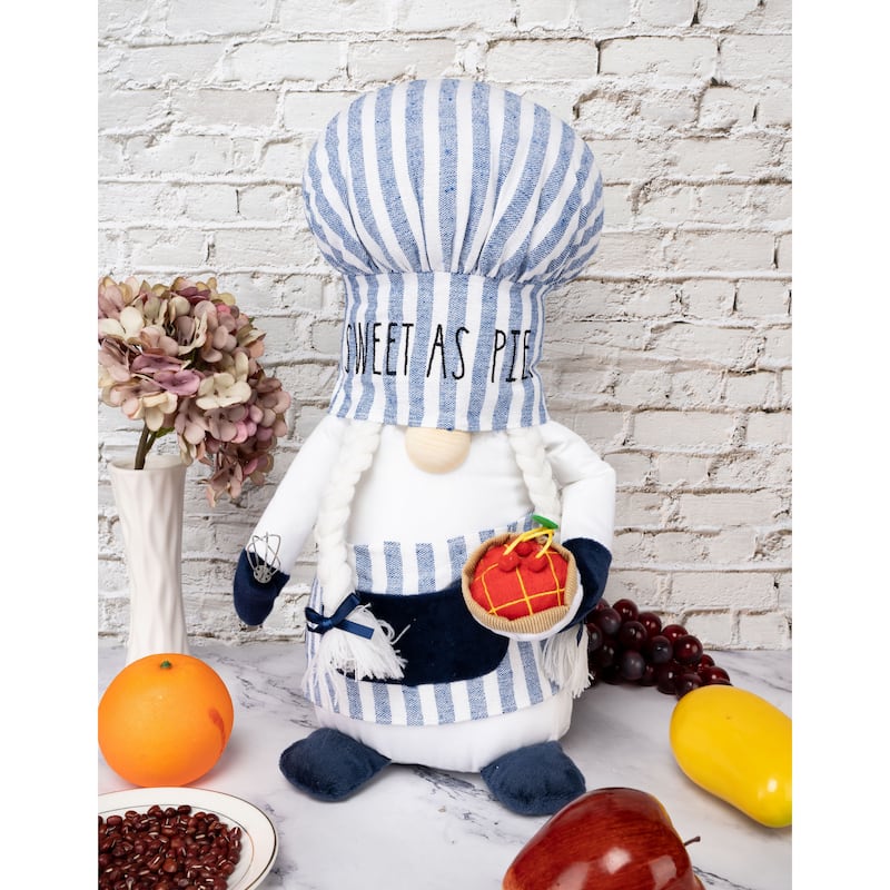 Rae Dunn Plush Kitchen Gnome - SWEET AS PIE