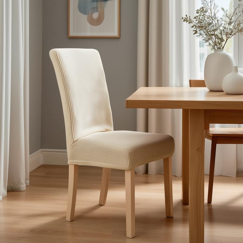Deconovo Spill Proof Stretch Dining Chair Slipcovers Set of 4