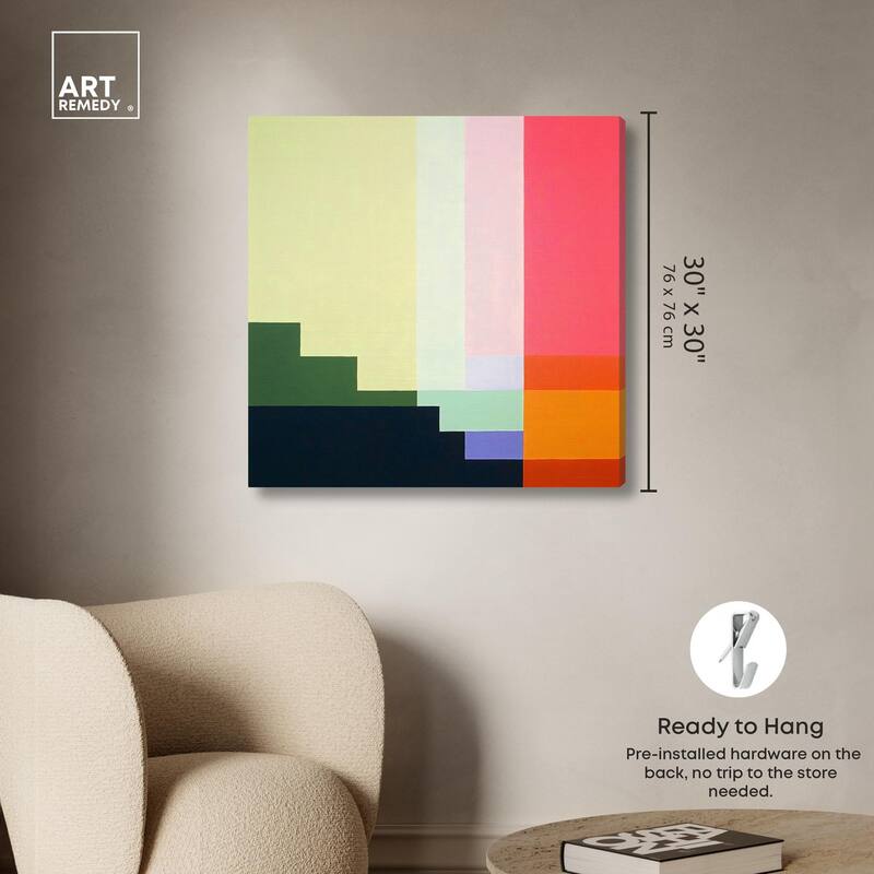 Rectilinear Rhapsody III Canvas by Art Remedy, Gallery Wrapped