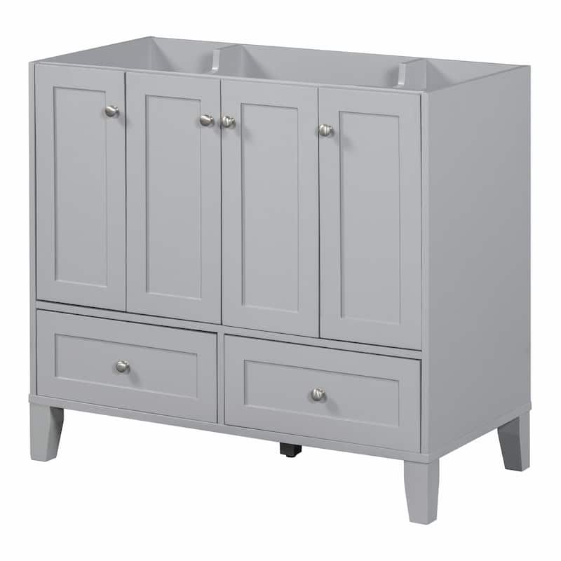 36'' Freestanding Bathroom Vanity with Resin Sink Combo