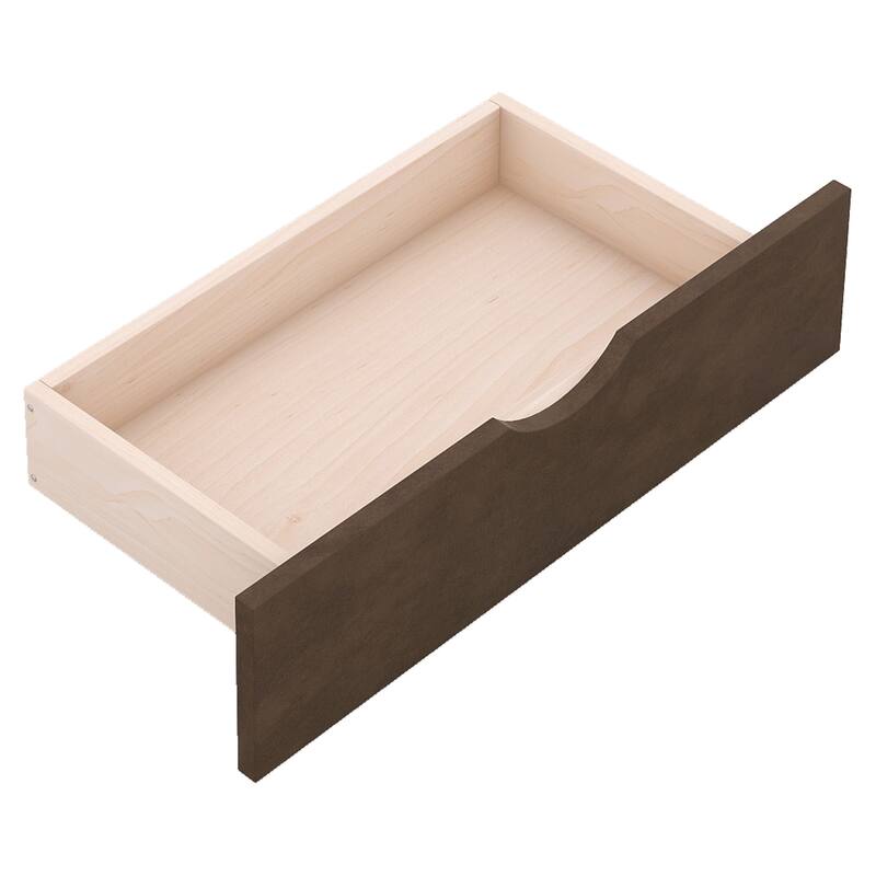 Wooden LED Bed with Trundle and Storage Headboard