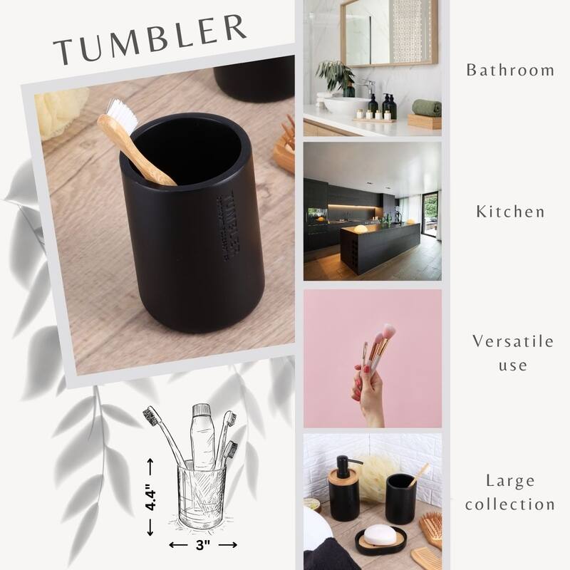 Modern Bathroom Tumbler, Minimalist Design Toothbrush Holder, Versatile Home Organizer