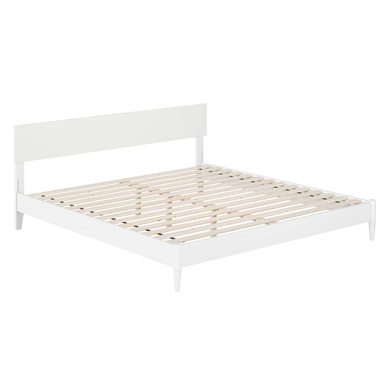 Aria Solid Wood Modern Low Profile Platform Bed