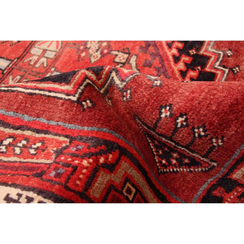 ECARPETGALLERY Hand-knotted Sarabi Red Wool Rug - 3'6 x 10'8