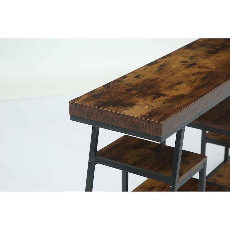 TV Stand for Televisions up to 80 Inches with Storage Shelves