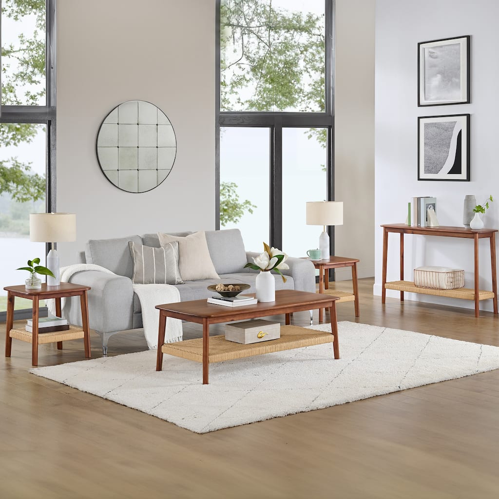 Calais 4 Piece Set, Coffee Table, 2 End Tables and Console