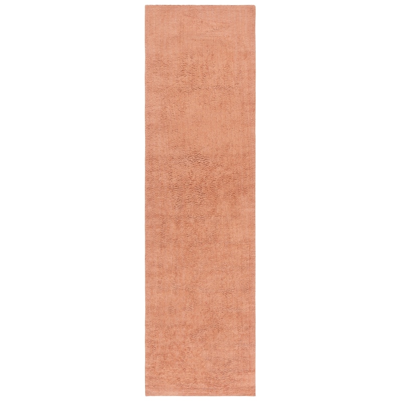 SAFAVIEH Handmade Easy Care Bedia Machine Washable Cotton Rug - 2'3" x 9' Runner - Rust