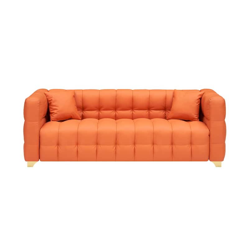 80" American Body Structure Deep Seat Sofa Technology Cloth 3 Seater Couch with Waterproof, Stain-proof and Anti-cat Paw