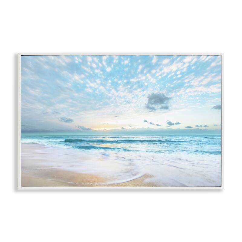 Stupell Sun Bleached Ocean Shore Framed Giclee Art Design By Danita Delimont - 30 x 20 - White