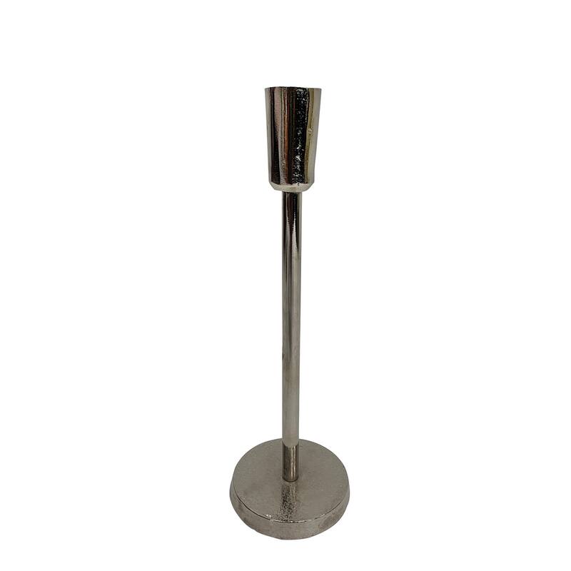 Lg. Alum. Candlestick Nickel Finish -ST - Nickel