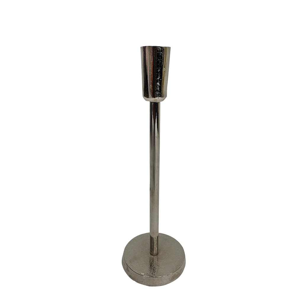 Lg. Alum. Candlestick Nickel Finish -ST - Nickel