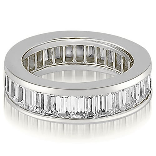 4.00 cttw. 14K White Gold Baguette Diamond Eternity Ring