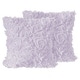 preview thumbnail 1 of 4, Sweet Jojo Designs Purple Floral Rose Girl 18in Decorative Accent Throw Pillow Covers Set of 2 Lavender Vintage Boho Shabby Chic