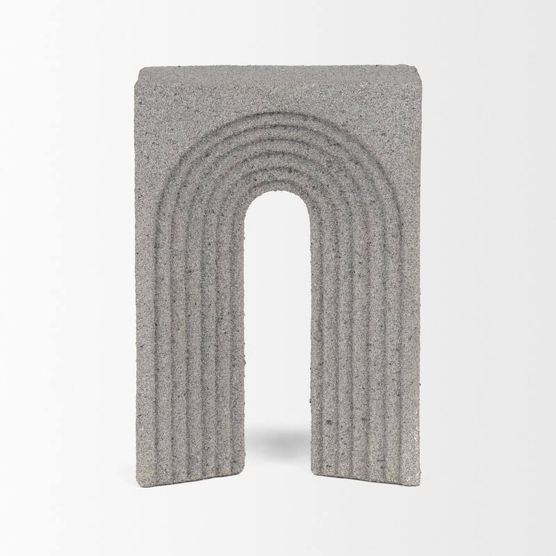 Kacia Resin Textured SandStone / Gray Decorative Object