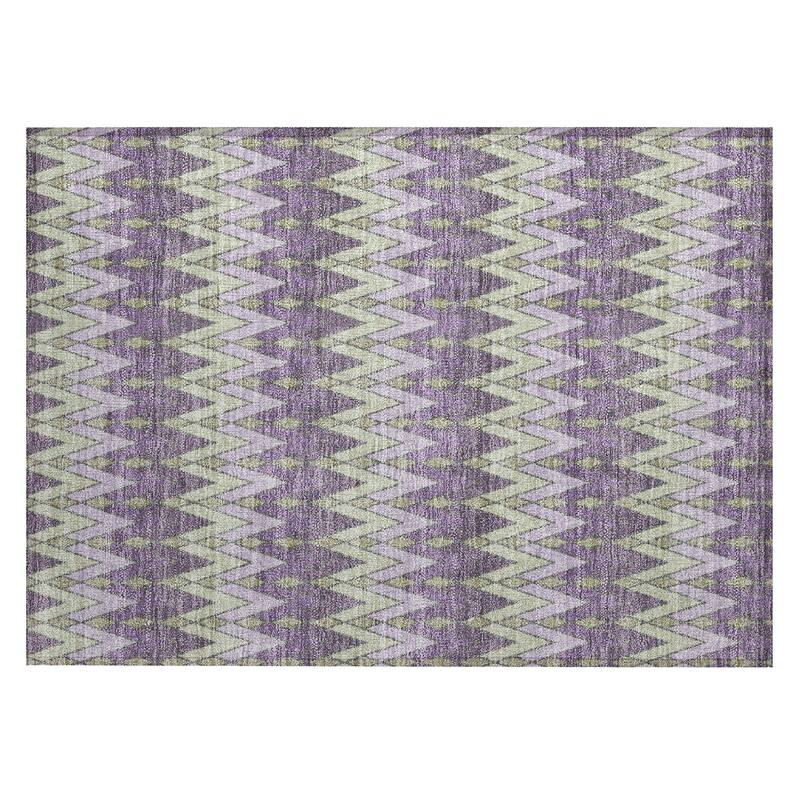 Machine Washable Indoor/ Outdoor Modern Baxter Chantille Rug