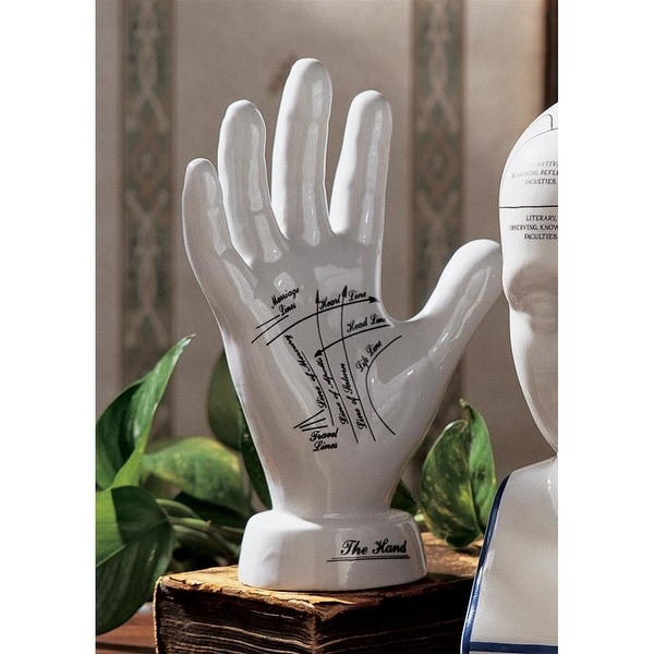 Design Toscano Porcelain Palmistry Hand