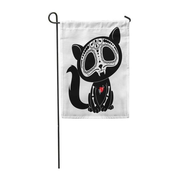 Shop Cat Dia De Los Muertos Kitty Funny Day Garden Flag Decorative Flag House Banner 12x18 Inch On Sale Overstock 31404282