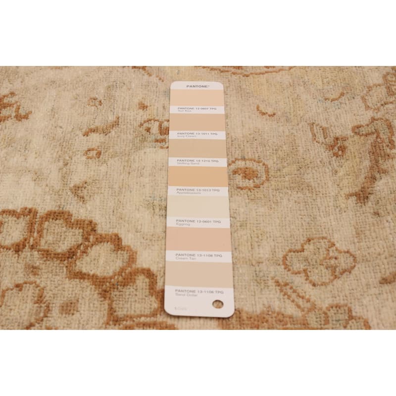 ECARPETGALLERY Hand-knotted Peshawar Finest Cream Wool Rug - 8'1 x 10'5