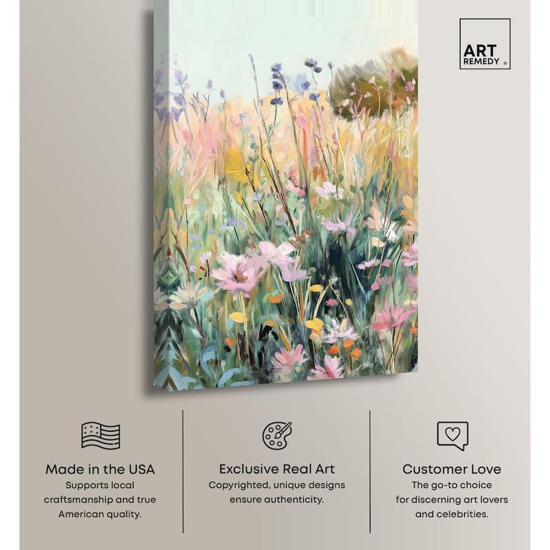 Floral Impressionism II Canvas by Art Remedy, Gallery Wrapped