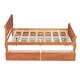 preview thumbnail 46 of 50, Full Wood Platform Bed with Drawers - Elegant Design, No Box Spring Needed