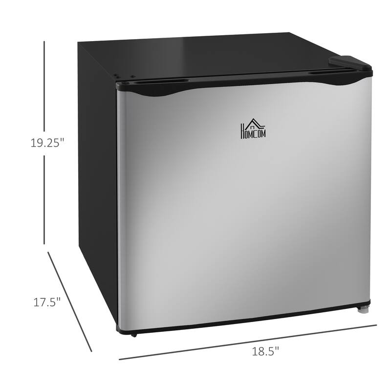 HOMCOM Mini Freezer Countertop, 1.1 Cu.Ft Compact Upright Freezer with Removable Shelves, Reversible Door for Home