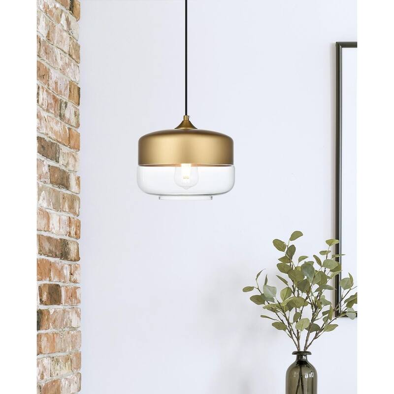 1-Light Pendant with 10 inch Clear Glass