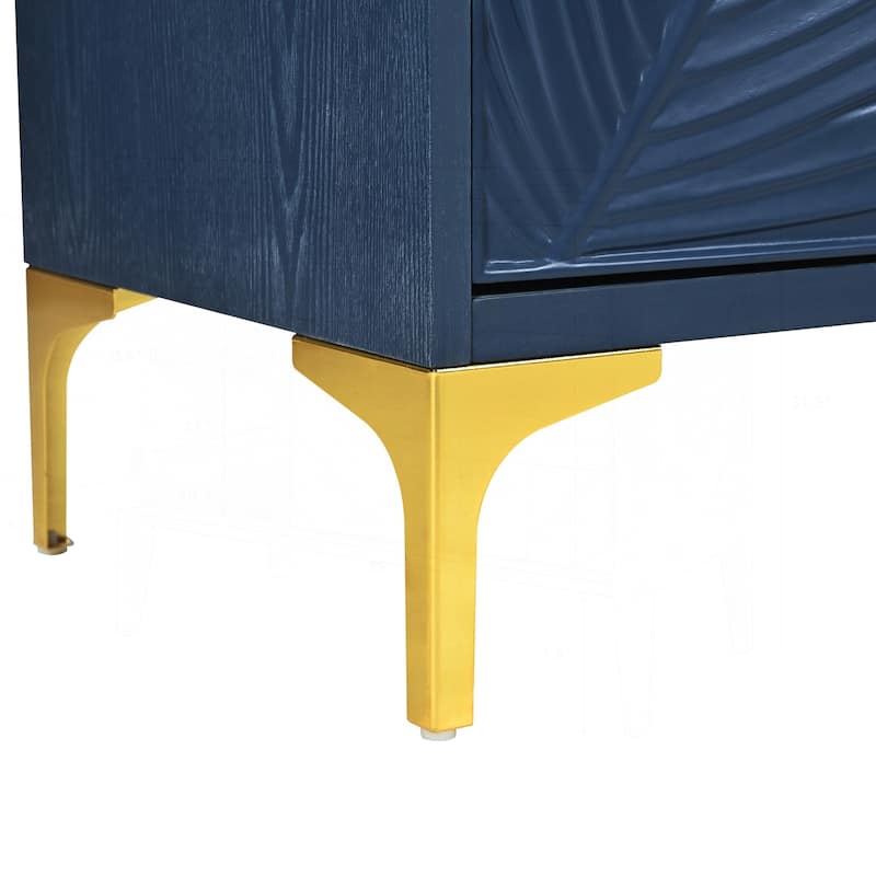 Versatile 4-Door Sideboard with Adjustable Shelves for Home Spaces