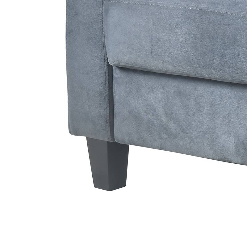 Modern Stylish Velvet Upholstered Accent Armchair