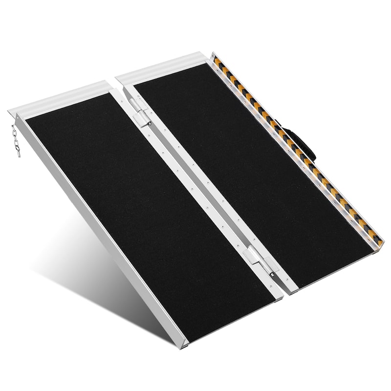 Portable Non-Slip Folding Handicap Ramp, Wheelchair Ramp - 6FT
