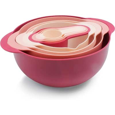 COOK WITH COLOR Nesting Bowls with Measuring Cups Colander and Sifter Set
