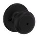 preview thumbnail 19 of 17, Kwikset Cove Privacy Door Knob Set Matte Black