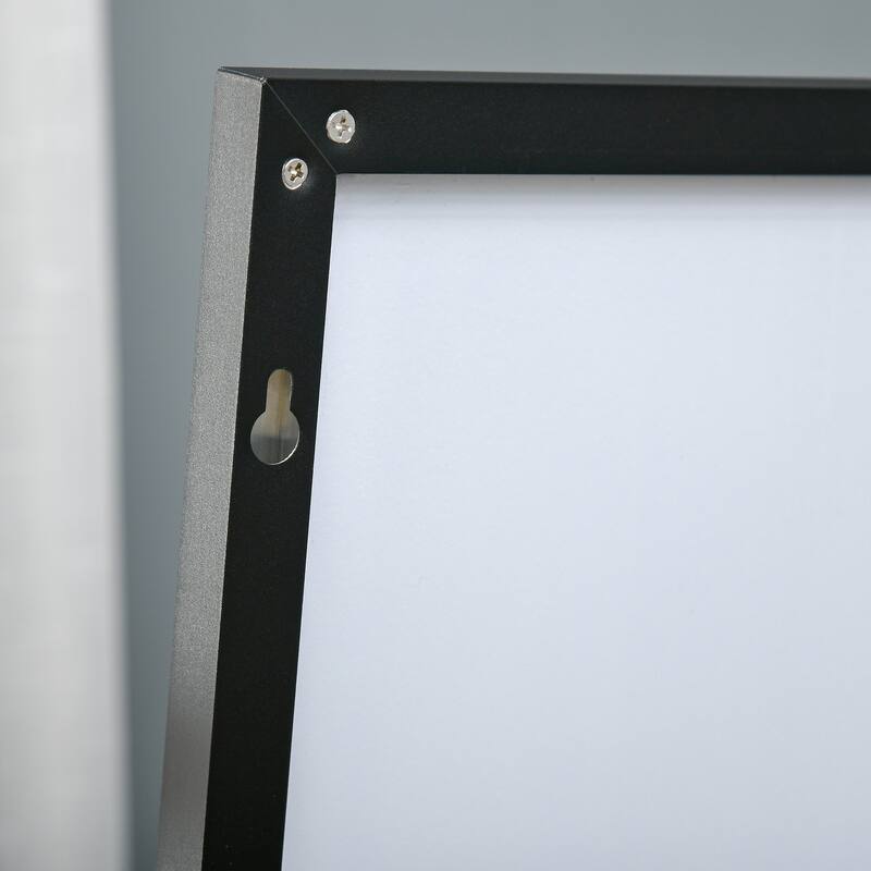 HOMCOM Full Length Dressing Mirror for Bedroom and Living Room, Black - 19.75"x19"x62.5"