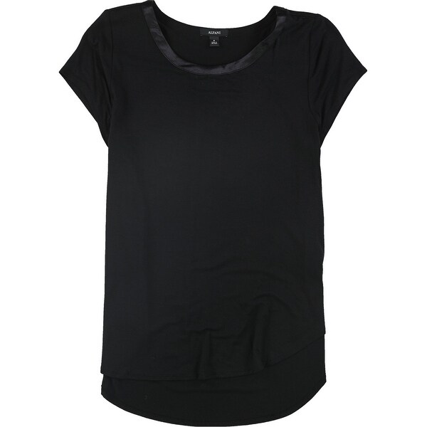 satin trim t shirt