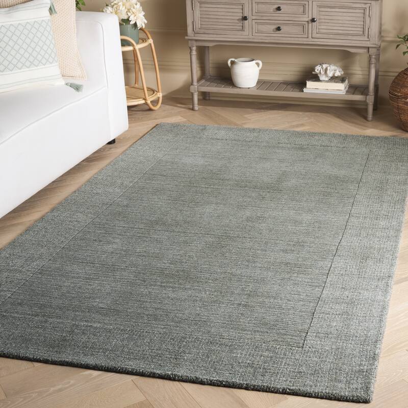SAFAVIEH Handmade Metro Zhuliana Wool Rug - Grey - 6' Square