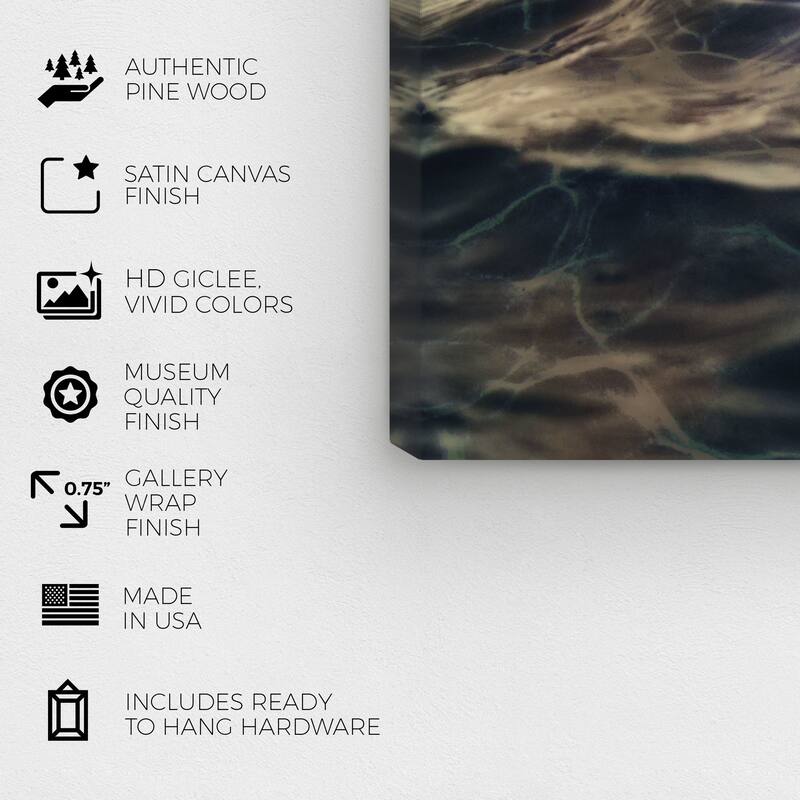 Wynwood Studio Canvas Nautical and Coastal Cold Waters Blue and Nautical & Coastal Wall Art Canvas Print