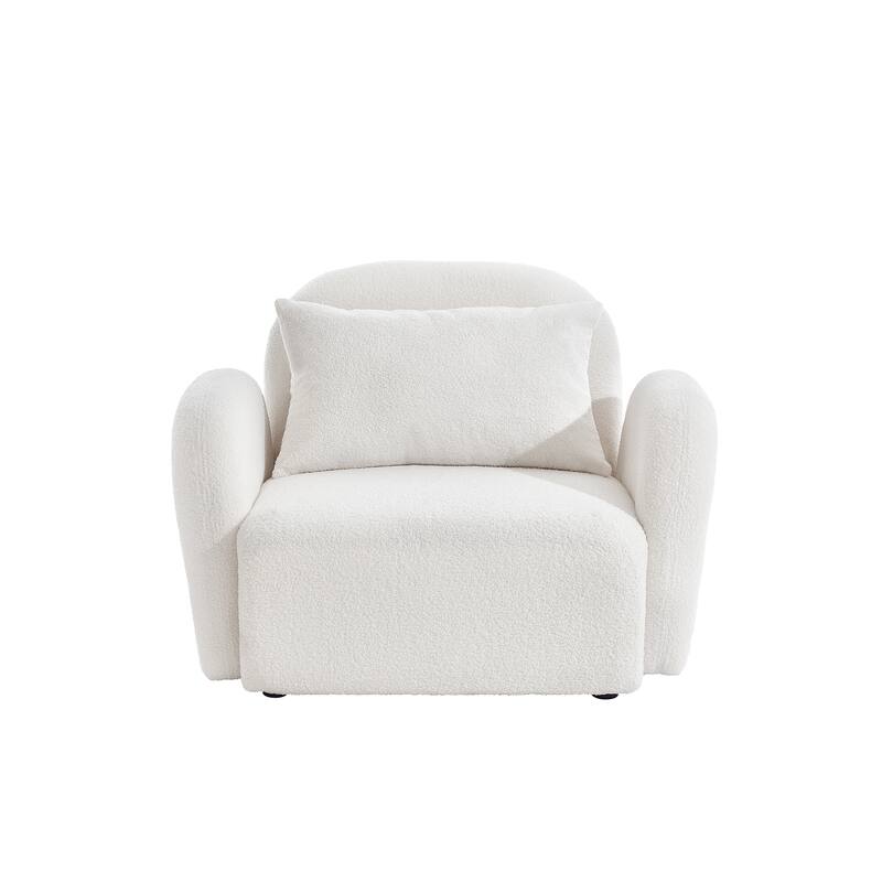 Teddy Fabric Lazy Sofa Chair