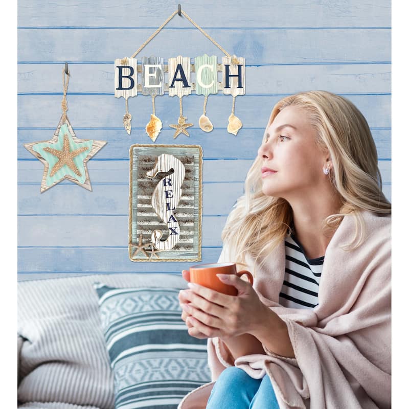 CoTa Global Aquarius Nautical Collection Wall Accent - 3 Pieces