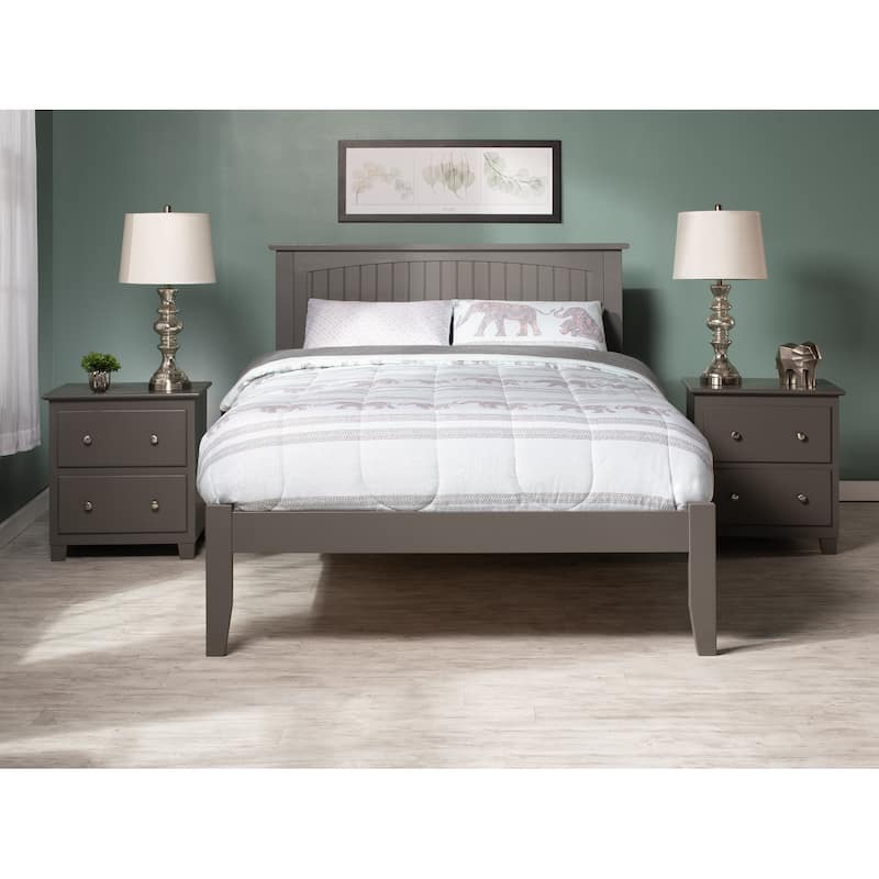Nantucket Full Platform Bed in Grey