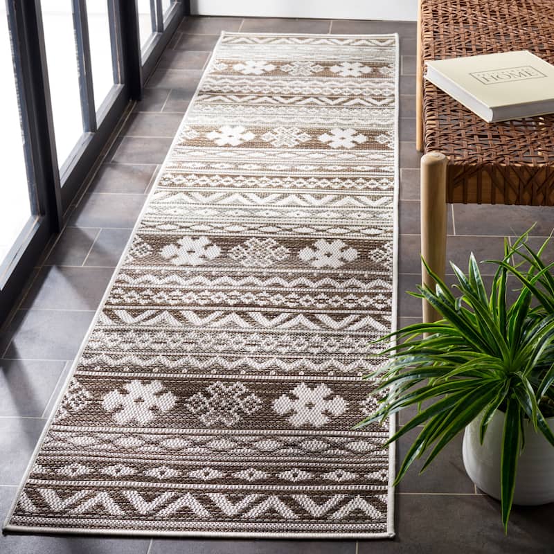 SAFAVIEH Havana Kosumo Geometric Indoor/ Outdoor Waterproof Rug