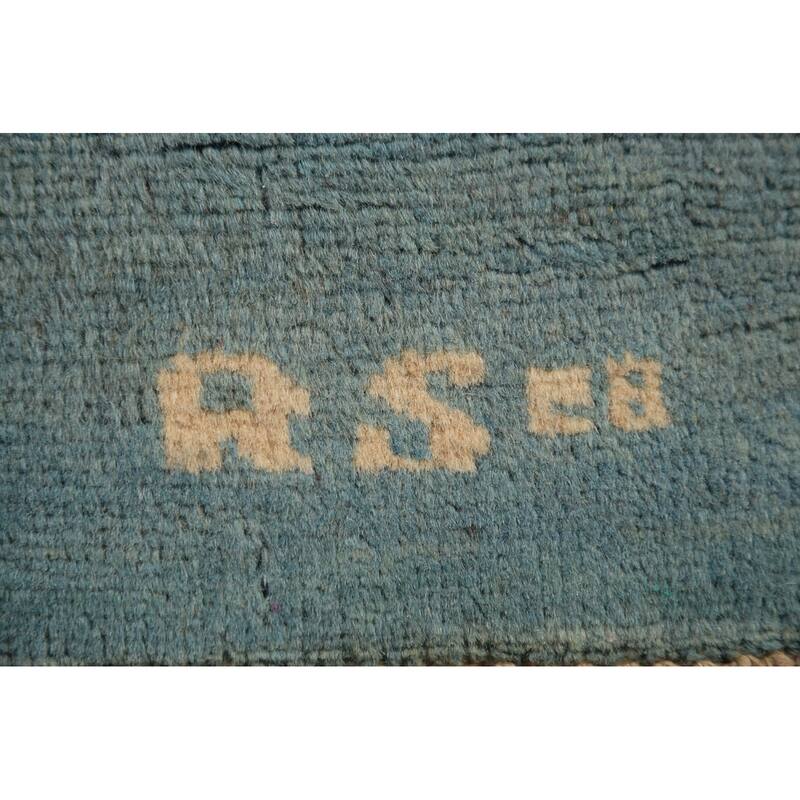 Stripe Gabbeh Oriental Foyer Rug Hand-Knotted Wool Carpet - 2'3" x 4'3"