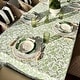 preview thumbnail 2 of 3, Green Chintz Square Tablecloth