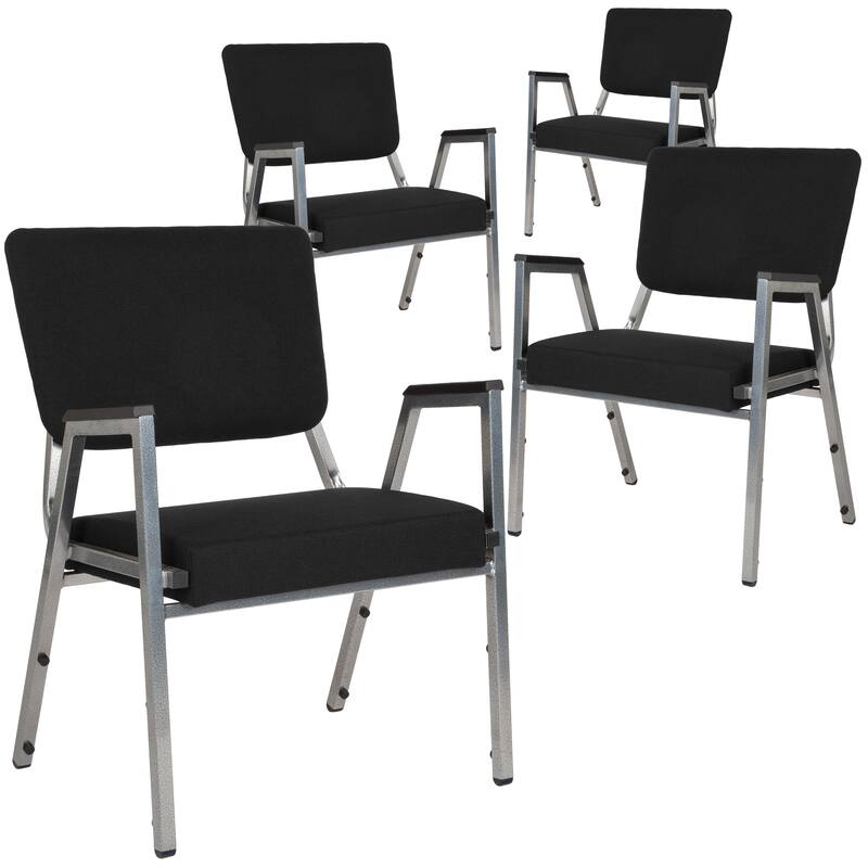 4 Pack Antimicrobial Bariatric Medical Reception Arm Chair