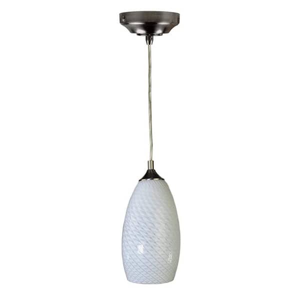 7 inch pendant light with art glass shade hanging light fixture N/A