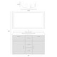 preview thumbnail 18 of 25, Fenro Modern 3-Light Luxury Brass Bathroom Vanity Light Textured Glass Wall Sconce