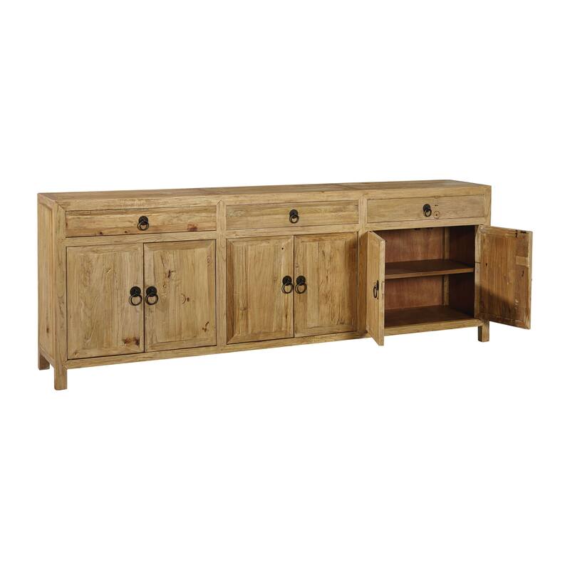 Brooklyn 90.5-inch Rustic Reclaimed Elm Sideboard