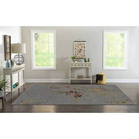 Hand Tufted Floral Trio Rug Collection